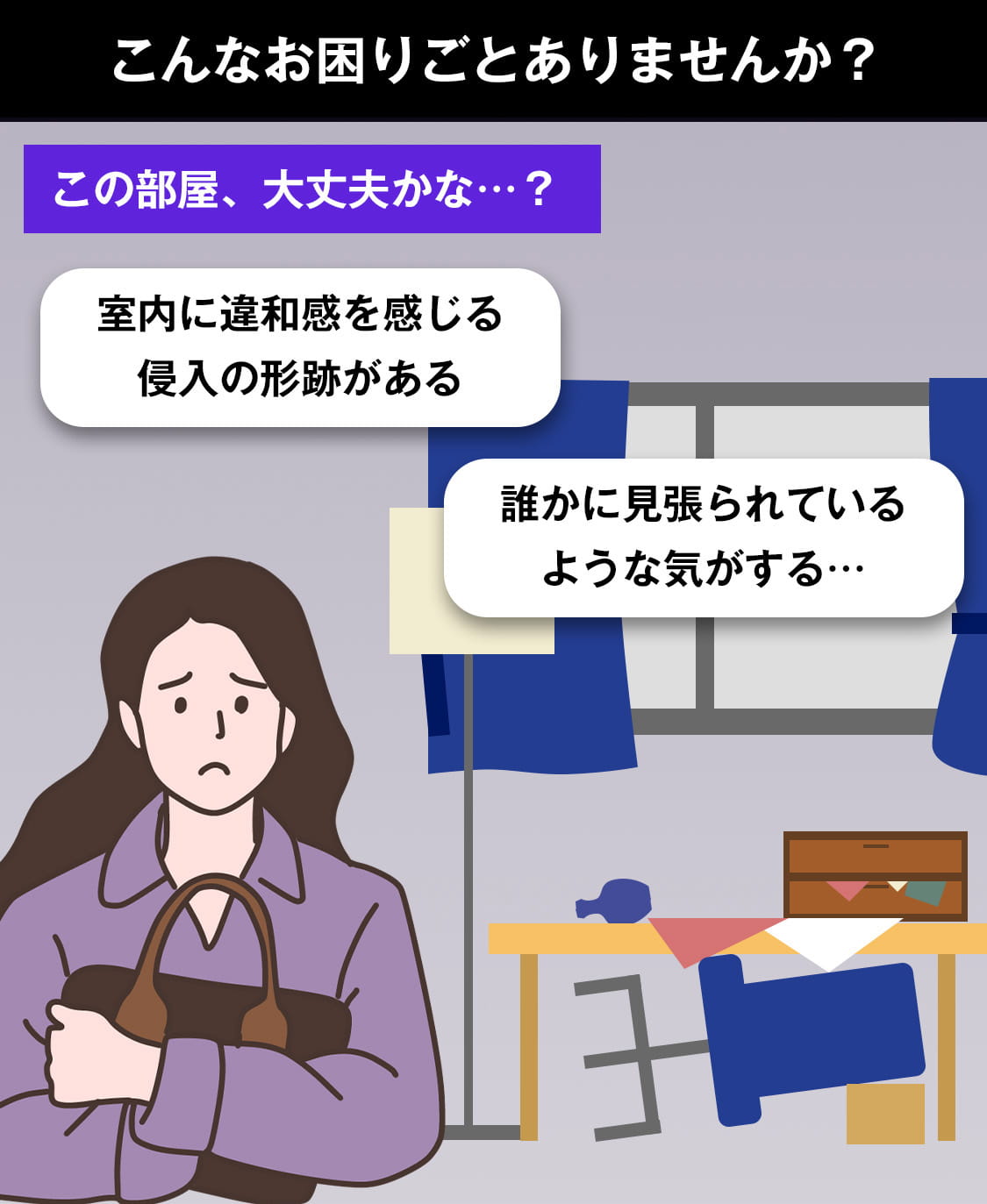 この部屋、大丈夫かな…？